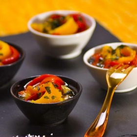 image de la recette Marinade de poivrons grillés