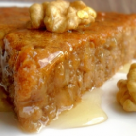 image de la recette Gâteau au miel et aux noix